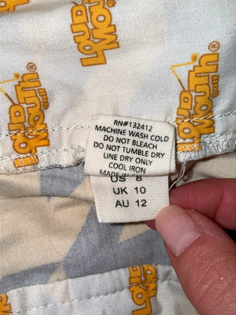 Loud Mouth Ladies Golfing Houndstooth Yellow Shorts Size: 8 excellent condition - Picture 8 of 8